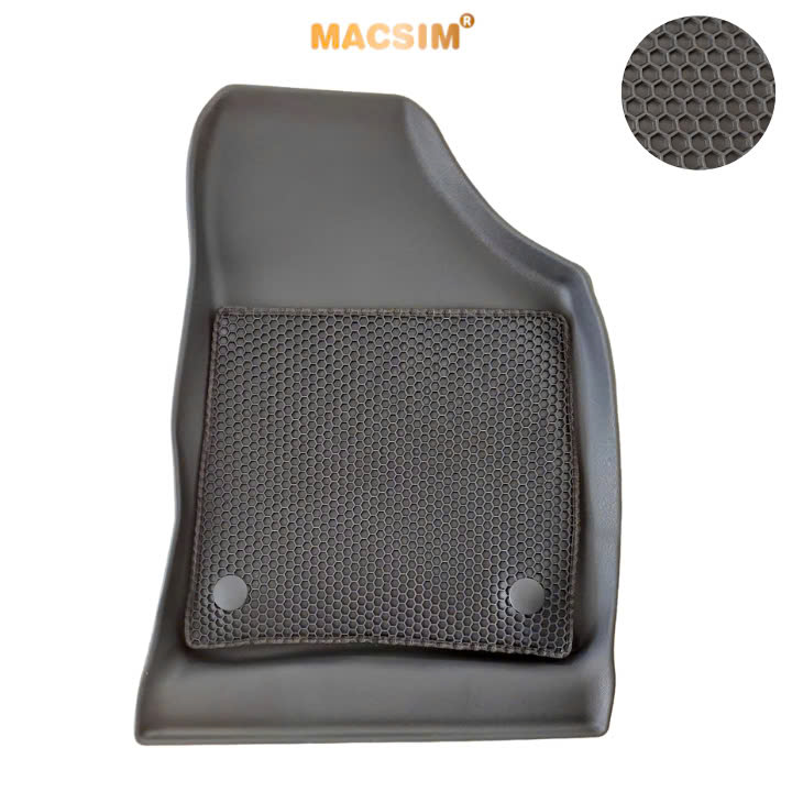 Thảm 2 lớp sd3 dạng lưới lục giác Vinfast Vf5 (đen) 3 - bề mặt cao su siêu sạch - Macsim