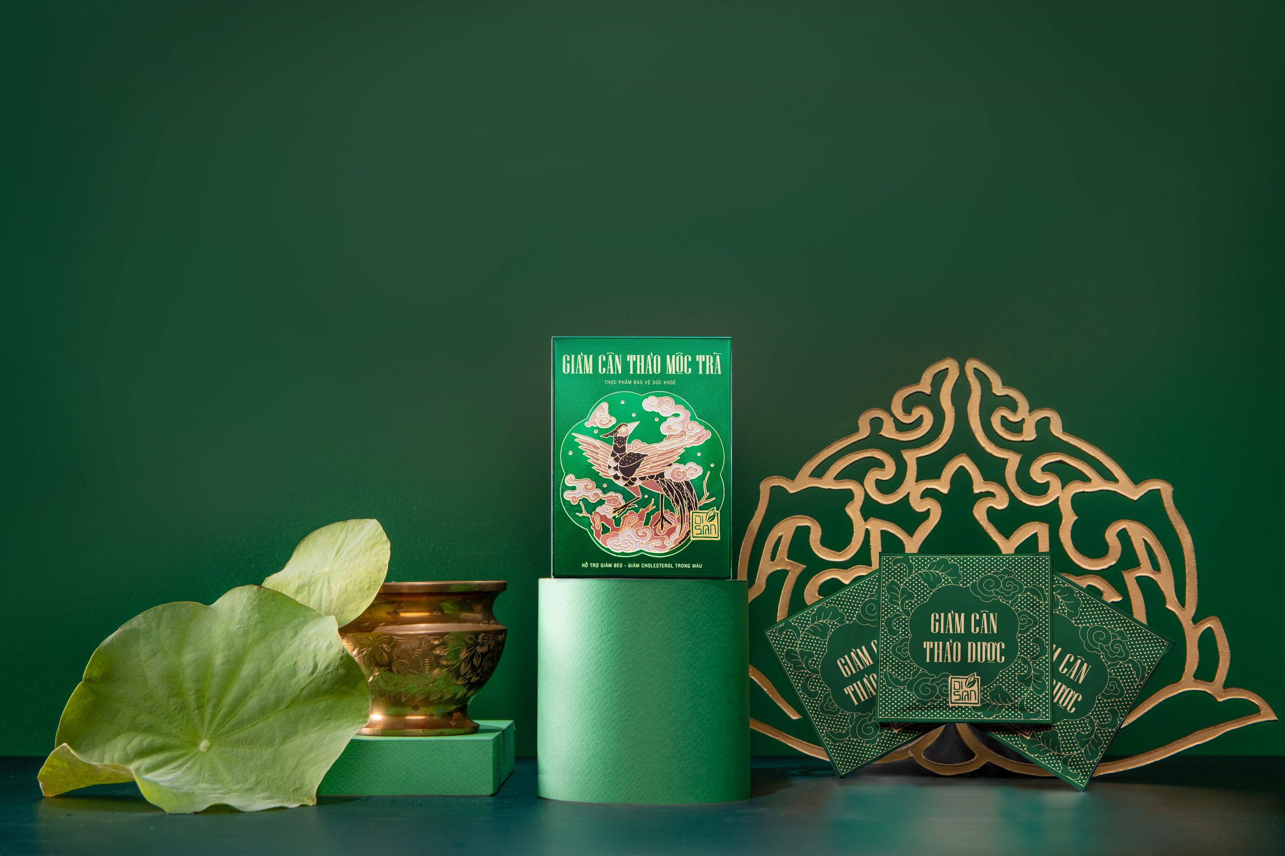 Bộ 4 Sản Phẩm Trà Thảo mộc Hỗ Trợ Giảm Cân Disan