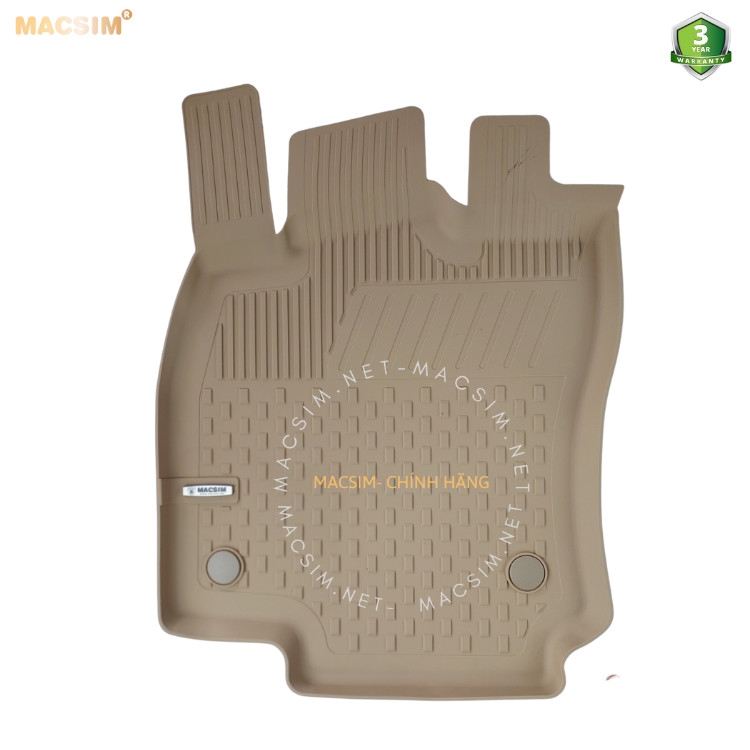 Thảm lót sàn ô tô nhựa TPE Silicon Volkswagen Passat B8 2015-2020 Beige Nhãn hiệu Macsim