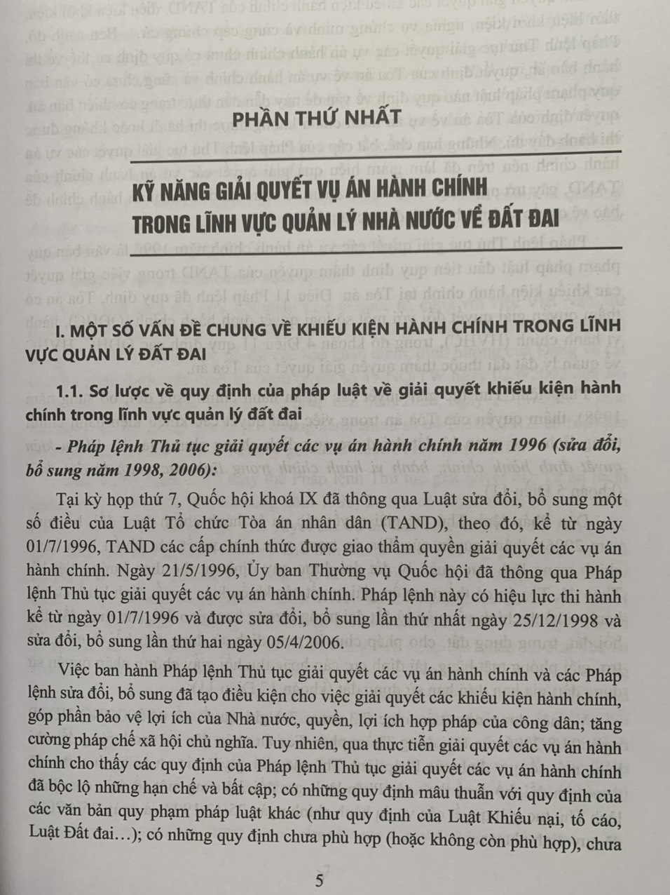 Kỹ năng giải quyết vụ án hành chính trong lĩnh vực Quản lý đất đai và thực tiễn xét xử của Tòa án nhân dân
