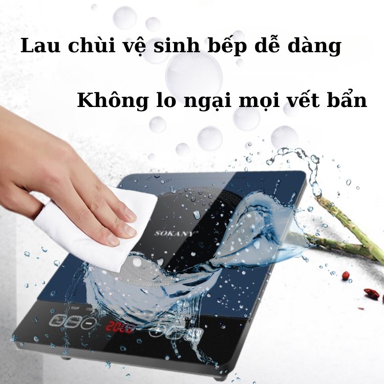 Bếp điện từ CẢM ỨNG SOKANY SK-07048 công suất 2200W, bếp từ đơn đa năng với 8 chế độ nấu - HÀNG CHÍNH HÃNG