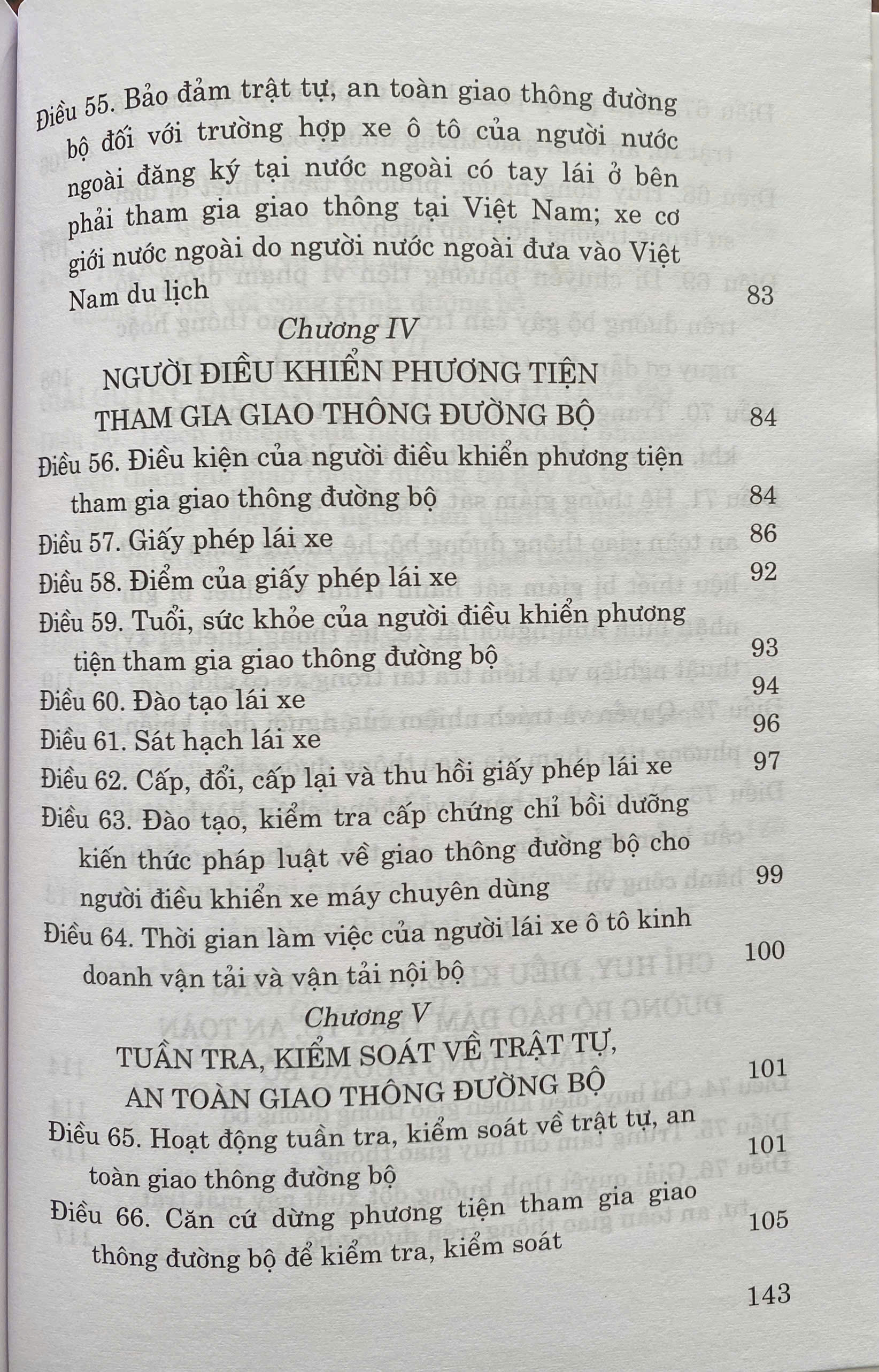 Luật Trật Tự, An Toàn Giao Thông Đường Bộ Năm 2024