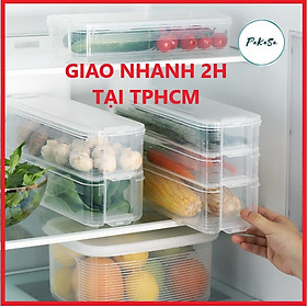 Hộp Nhựa 3 Tầng Đựng Bảo Quản Rau Củ Trong Tủ Lạnh ( Nhựa Cao Cấp ) - PaKaSa - Hàng Chính Hãng 