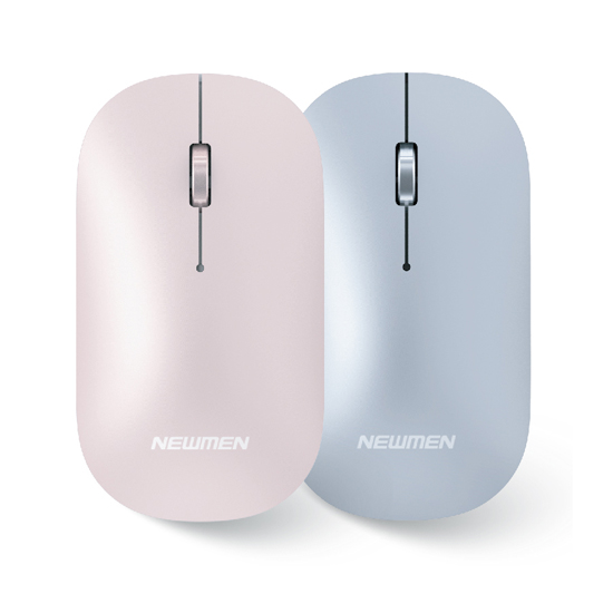 Chuột máy tính không dây Newmen D566 (Dual Mode BT5.0 & 2.4 Ghz) - Bạc - Hàng chính hãng