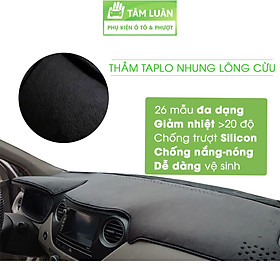 Thảm taplo xe ô tô nhung lông cừu Tâm Luân chống nắng và chống nóng không thấm nước (28 dòng xe - đời xe)