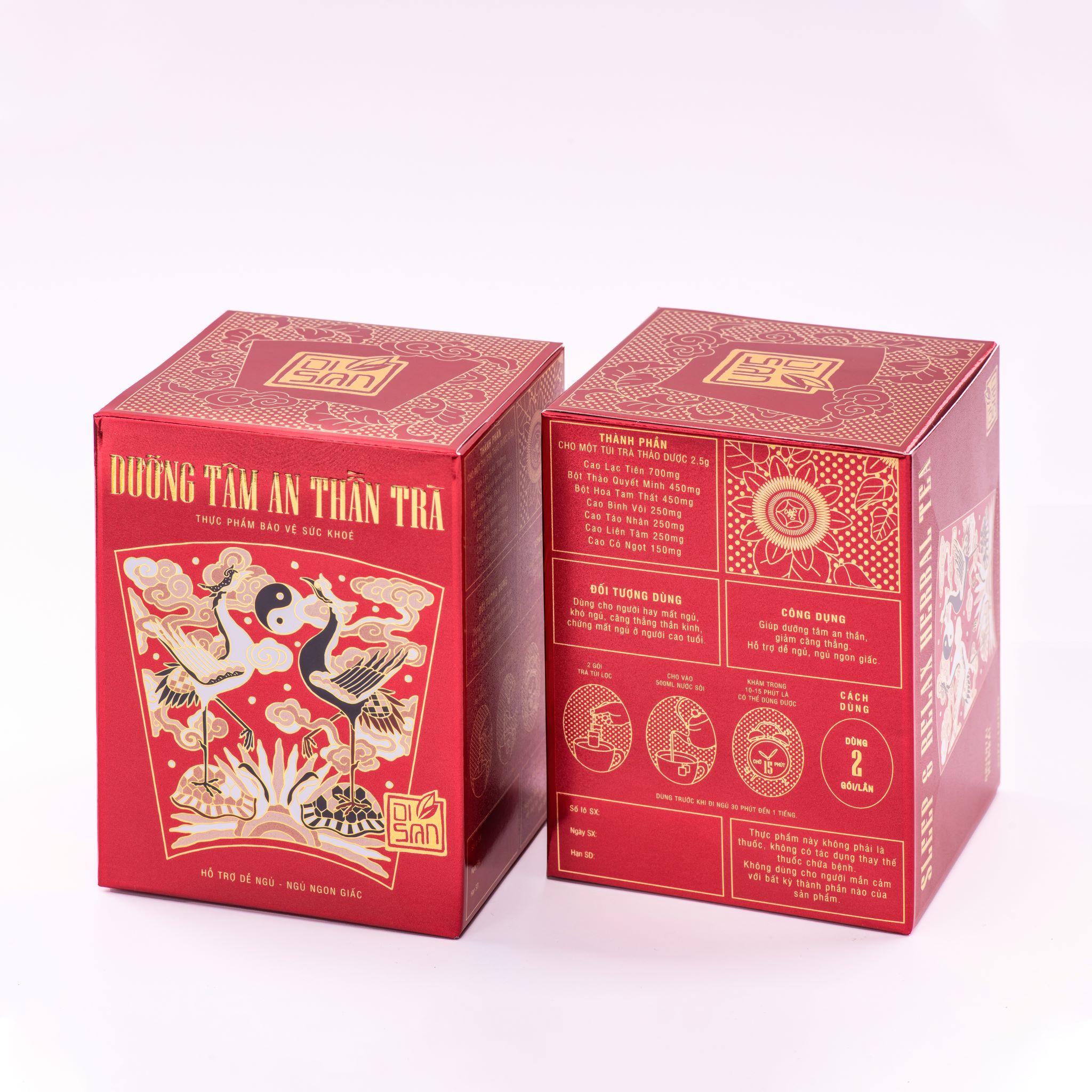 Combo 2 Sản Phẩm Dưỡng Tâm An Thần và Trà Giảm Cân Thảo Mộc