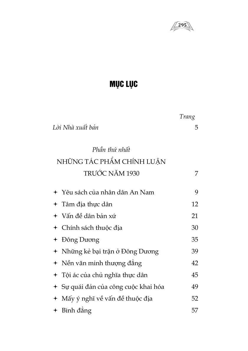 Một số tác phẩm chính luận tiêu biểu