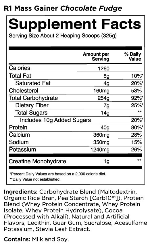Rule 1 mass Gainer 16serving - Sữa Tăng Cân, Tăng Cơ cho người gầy hiệu quả, giá cực chất