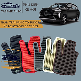 [TOYOTA VELOZ CROSS] Thảm Trải Sàn, Lót Sàn Ô Tô Cao Su Eudora CloudFoam Thiết Kế Theo Xe Dành Cho Xe TOYOTA VELOZ CROSS, Chống Nước, Không Mùi, Ngăn Bụi Bẩn, Dễ Vệ Sinh - Hàng Chính Hãng