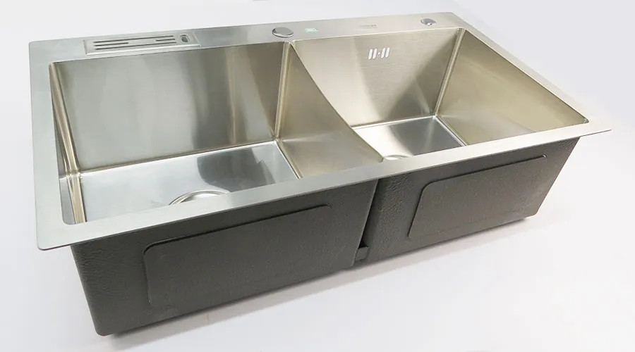 Chậu rửa chén Handmade Inox SUS 304 Eurolife EL-C21 (Trắng bạc)
