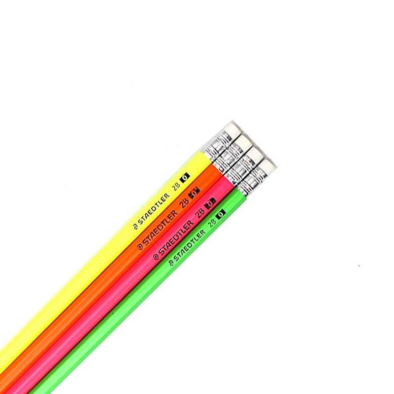 Bộ 4 Bút Chì Gỗ 2B Staedtler (Mẫu Màu Giao Ngẫu Nhiên)