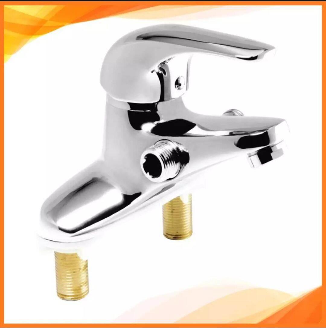 Vòi chậu rửa mặt kiêm vòi hoa sen Caesar nóng lạnh dùng chậu 3 lỗ (Vòi liền sen Caesar) bảo hành 4,5 năm