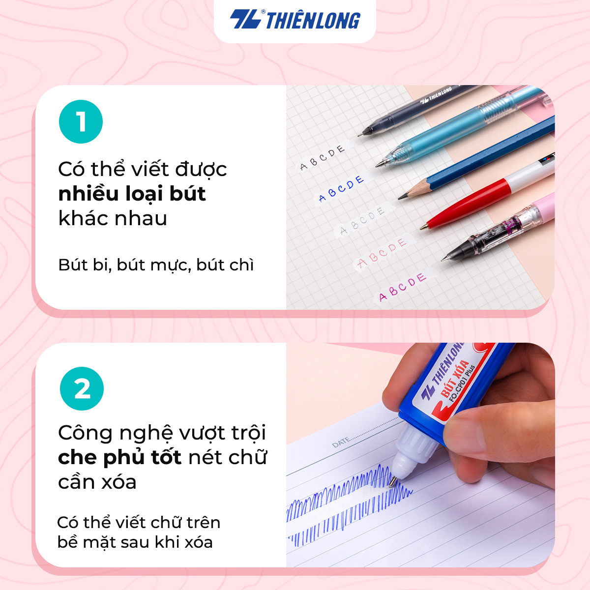 Bộ 2 Bút xóa FlexOffice FO-CP01