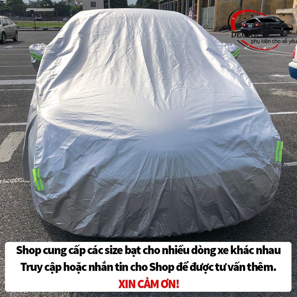 Bạt che xe ô tô 5 chỗ 3 lớp cao cấp , bạt phủ trùm xe hơi Kia Morning, i10, Wigo, Fadil,spark chống nước, cách nhiệt