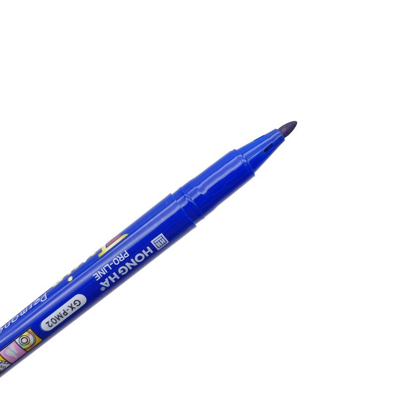 Bút Lông Dầu 2 Đầu - Hồng Hà GX-PM02 - Màu Xanh Dương