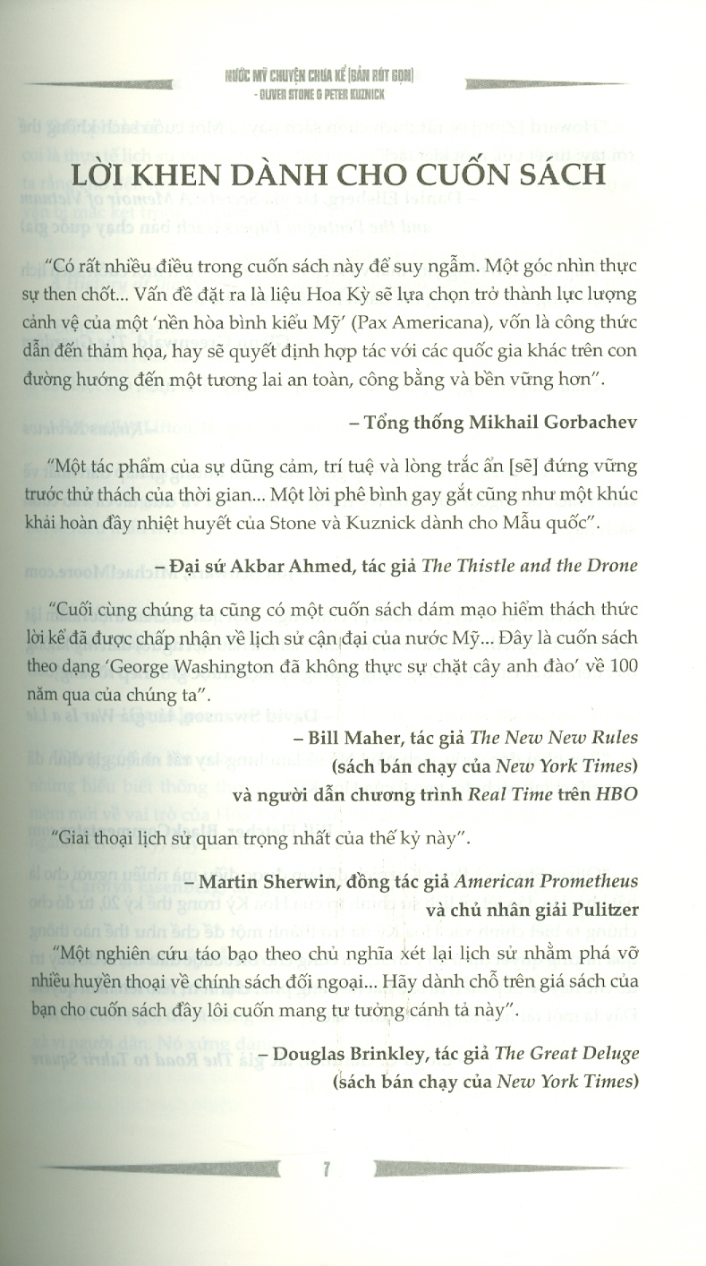 Nước Mỹ Chuyện Chưa Kể - Bản Rút Gọn - Oliver Stone, Peter Kuzick; Thảo Minh dịch