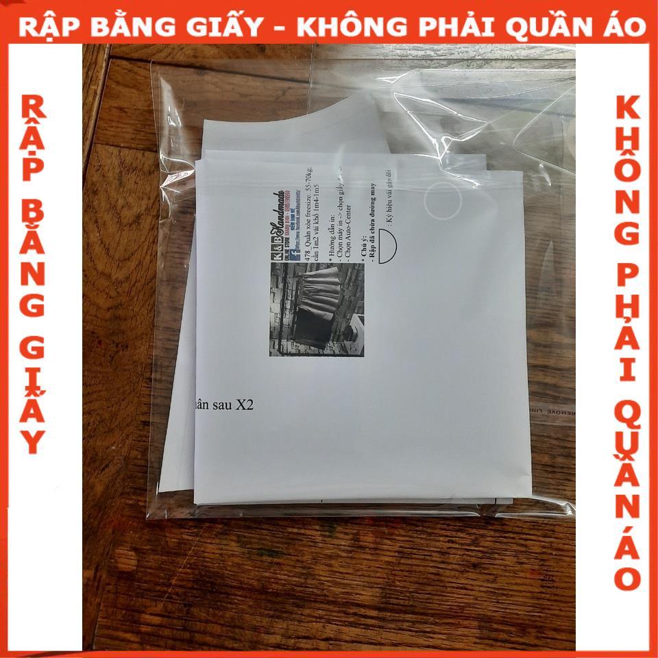 Rập giấy A0 mã 213 (BẢN VẼ) - rập áo + quần váy