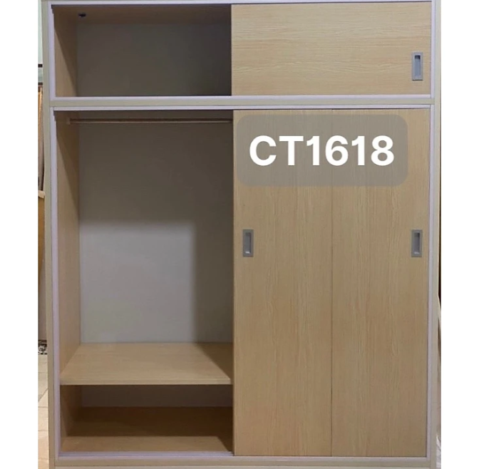 Tủ quần áo nhựa cánh lùa 2 tầng 4 cánh ĐV Tundo 160 x 200 x 50 cm màu lựa chọn