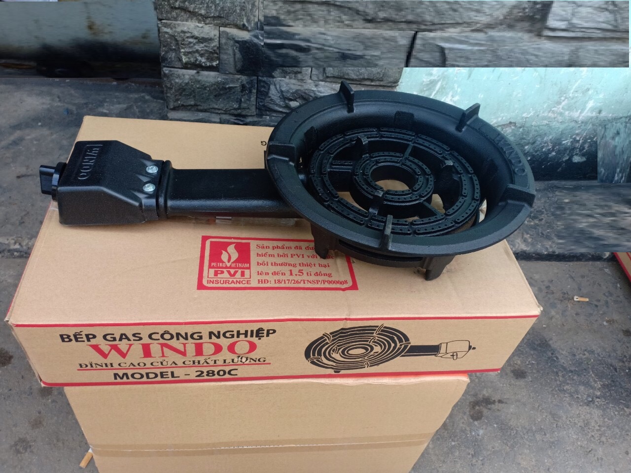 Bếp gas công nghiệp Windo- 280c ,tặng dây -Hàng Chính Hãng