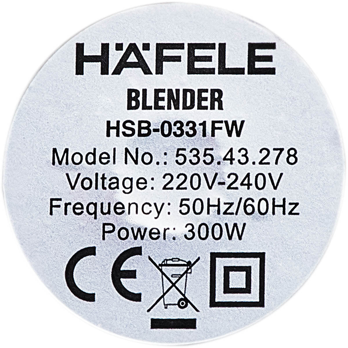 Máy Xay Sinh Tố Hafele HSB-0331FW (1.5L - 300W) - Hàng Chính Hãng