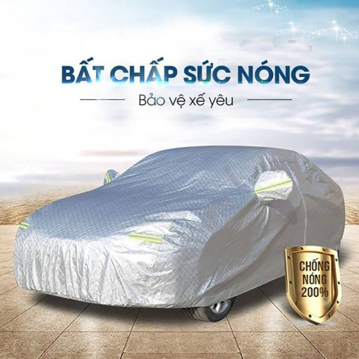 Bạt phủ ô tô, xe hơi tráng nhôm cao cấp dành cho các loại xe