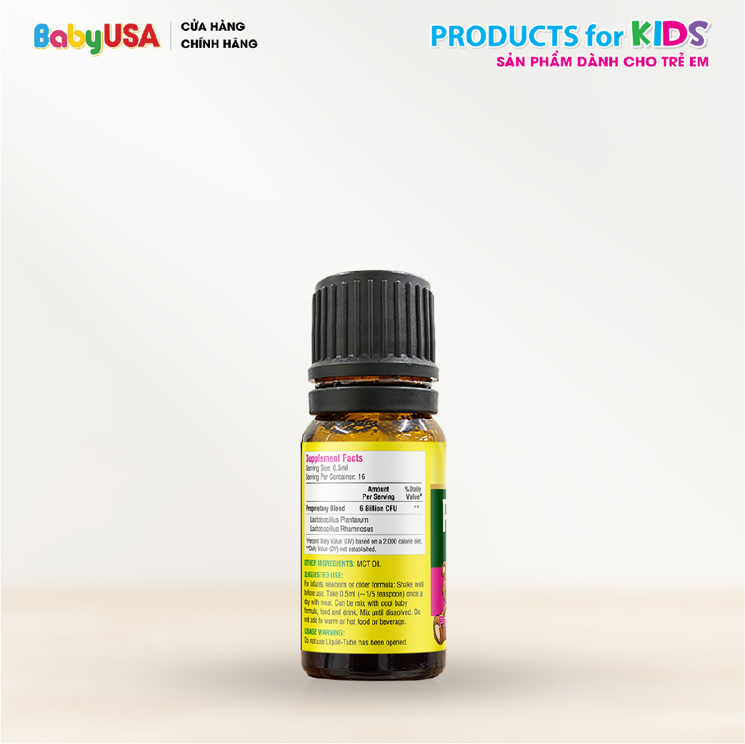 MediUSA Probiotic Drops - Thực Phẩm Chức Năng - Bổ sung lợi khuẩn cho trẻ - Hàng chính hãng