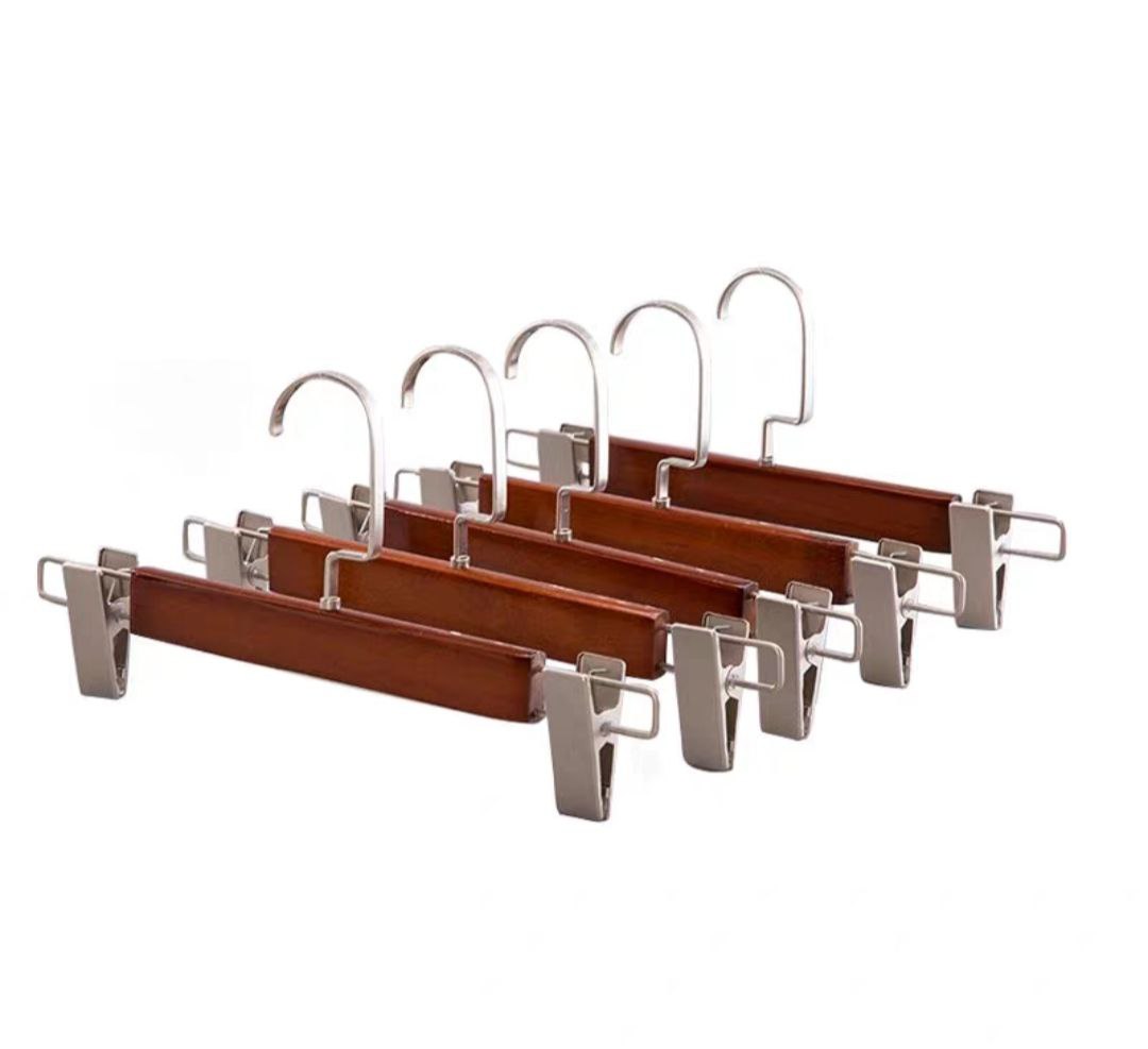 COMBO 20 KẸP QUẦN GỖ NÂU - MÓC TREO QUẦN ÁO - MÓC KẸP QUẦN - MÓC GỖ