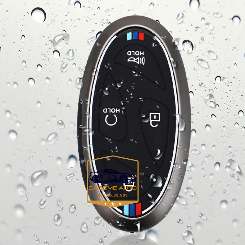 Ốp Chìa Khóa Hyundai Santa Fe 2025, Tucson 2025 All New 5 Nút, Chất Liệu Hợp Kim, Kèm Móc Treo Cao Cấp - Hàng Nhập Khẩu