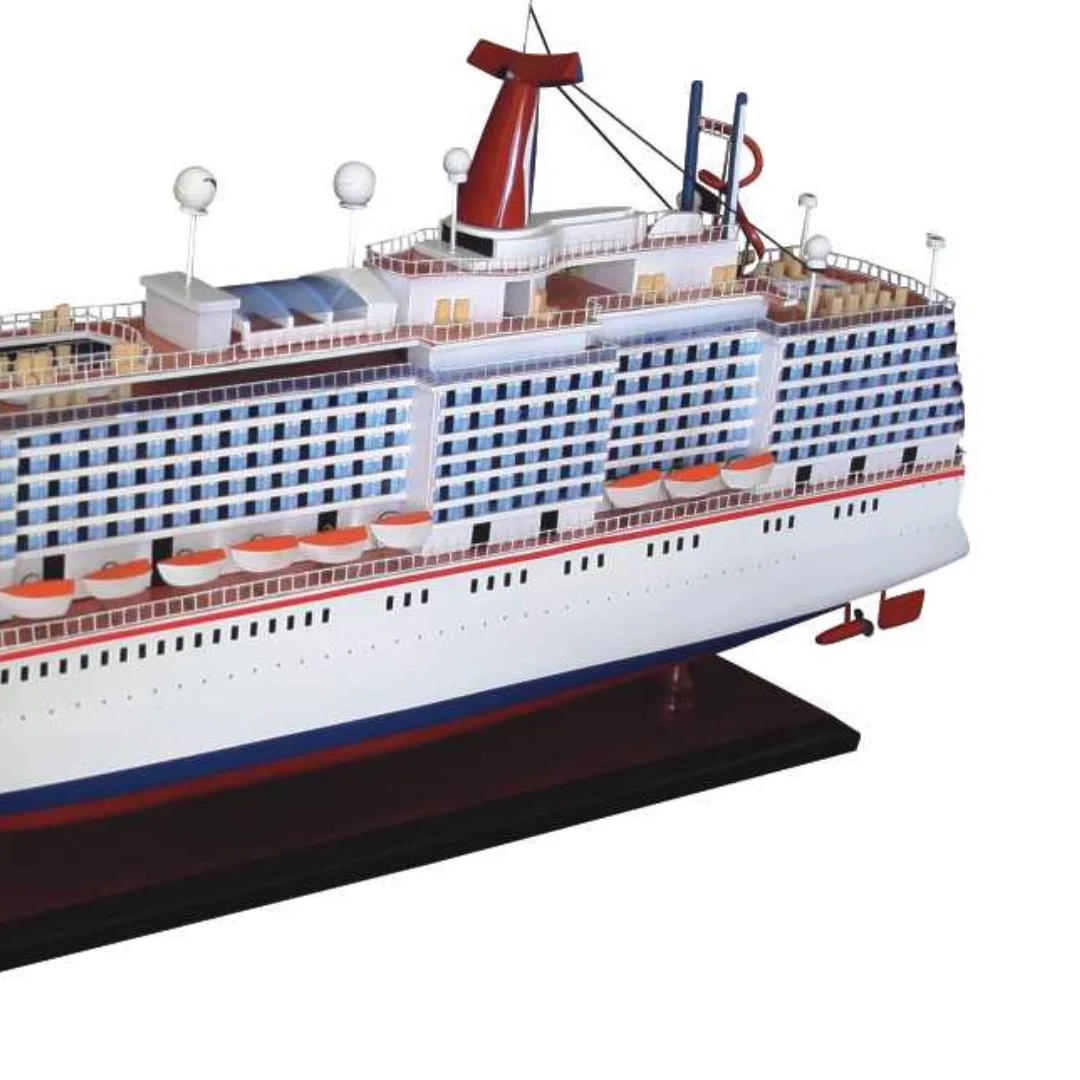 Mô hình Du thuyền CARNIVAL MIRACLE cao cấp, mô hình thuyền gỗ tự nhiên sang trọng lắp ráp sẵn 1st FURNITURE