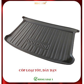 Thảm lót cốp xe ô tô BYD DOLPHIN 2024+ Nhãn hiệu Macsim chất liệu nhựa TPE cao cấp màu đen