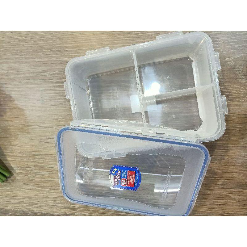 Hộp Nhựa Bảo Quản Thực Phẩm Cao Cấp Chia 3 Ngăn 2,6 Lít HPL826C (cam kết hàng chính hãng)