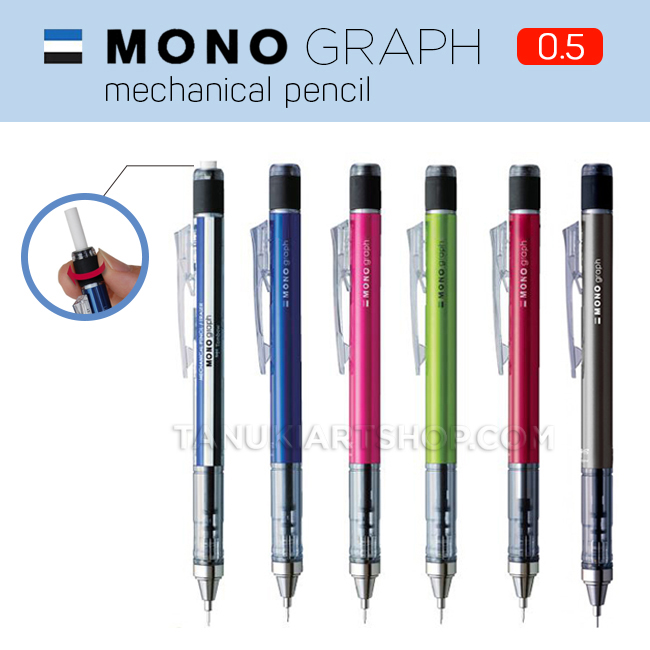 Bút Chì Kim Lắc Tombow MoNo Grap Ngòi 0.5mm-Chọn Mẫu
