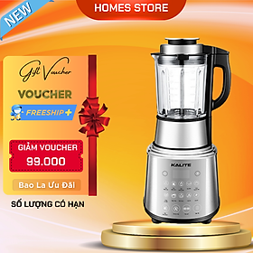 Máy Làm Sữa Hạt Và Sinh Tố Đa Năng KALITE KCB4741 Điều Khiển Giọng Nói, Cảm Ứng Công Suất 1800W 1.75L - Hàng Chính Hãng