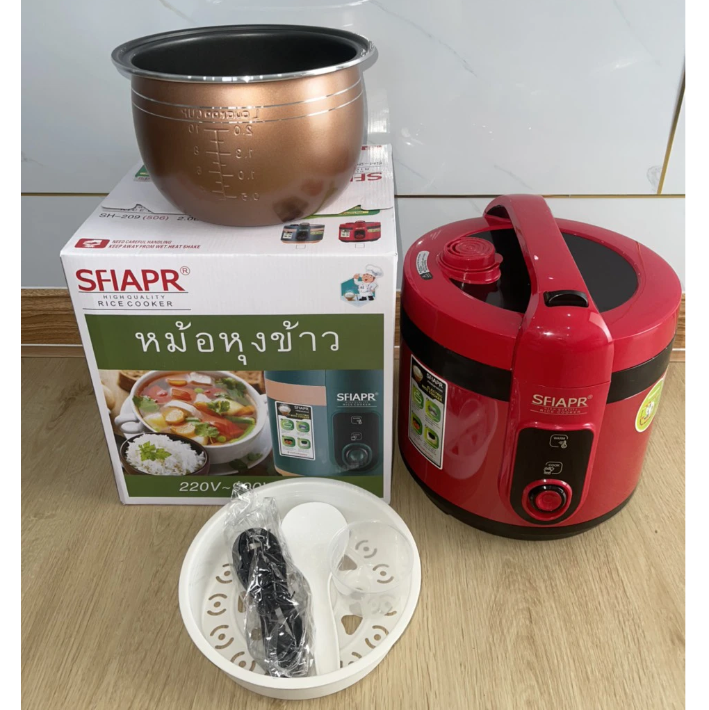 Nồi Cơm Điện SFIAPR SH-209 (506) 2 lít - Màu Ngẫu Nhiên - Hàng Chính Hãng