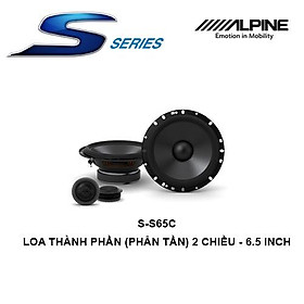 S-S65C Loa xe hơi thành phần (phân tần) 2 chiều 6.5 inch chính hãng Alpine