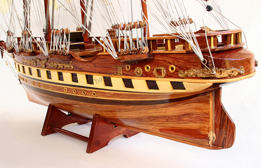 Mô hình thuyền buôn France II chì 74cm Thuận Buồm Xuôi Gió