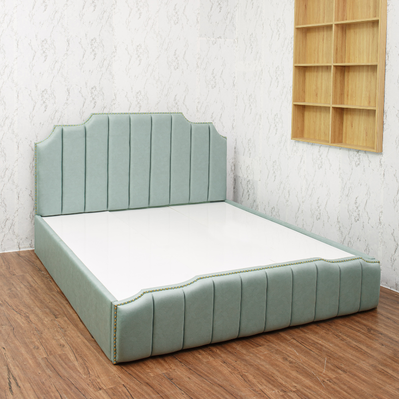 Giường ngủ MDF Juno sofa HLMCT bọc nệm lựa chọn màu ván nệm bọc KT 1m6/1m8 - không hộc kéo