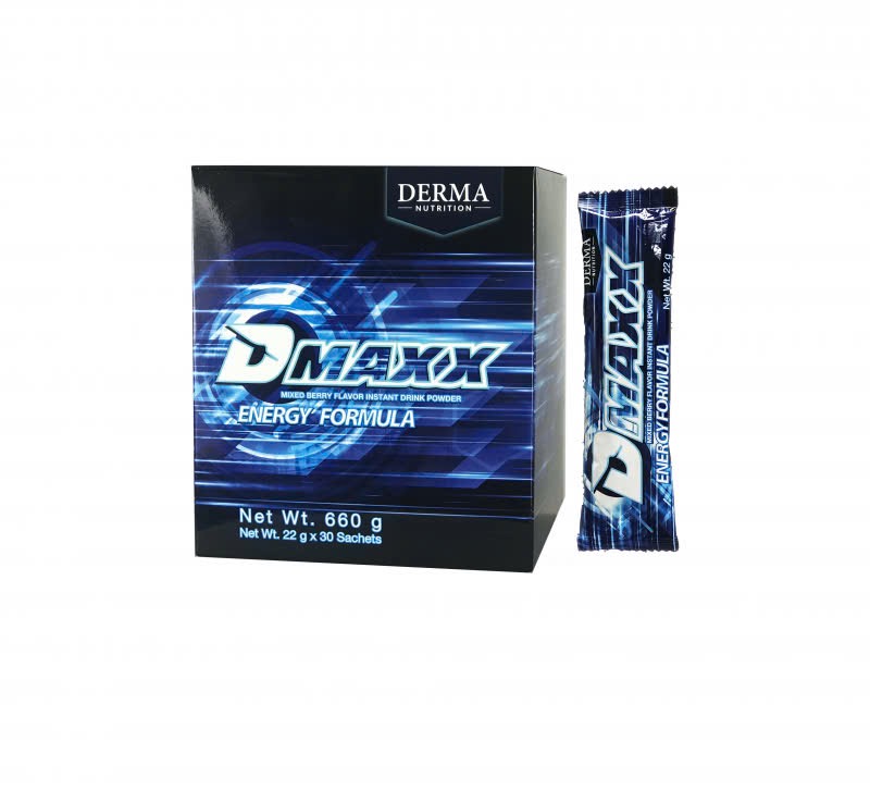 DMAXX thức uống bổ sung vitamin năng lượng có đường DAMODE 15 gói dùng thử màu xanh