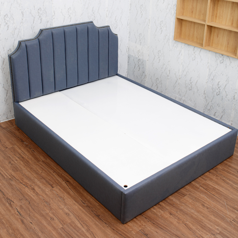 Giường ngủ MDF Juno sofa HLMCT bọc nệm lựa chọn màu ván nệm bọc KT 1m6/1m8 - không hộc kéo