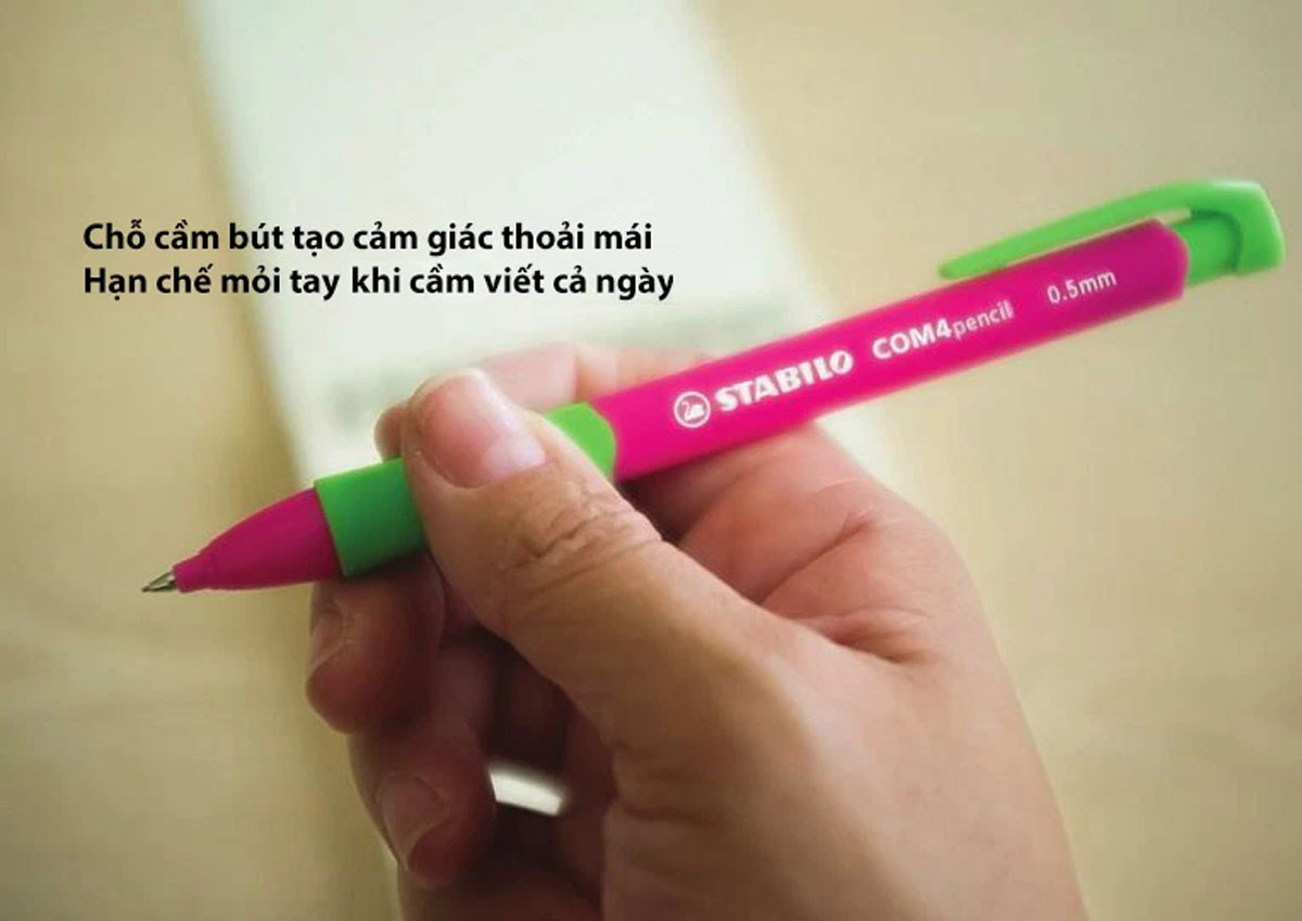 Bút chì bấm STABILO COM4pencil - Nét 0.7mm, màu xanh (MP6637-BU)