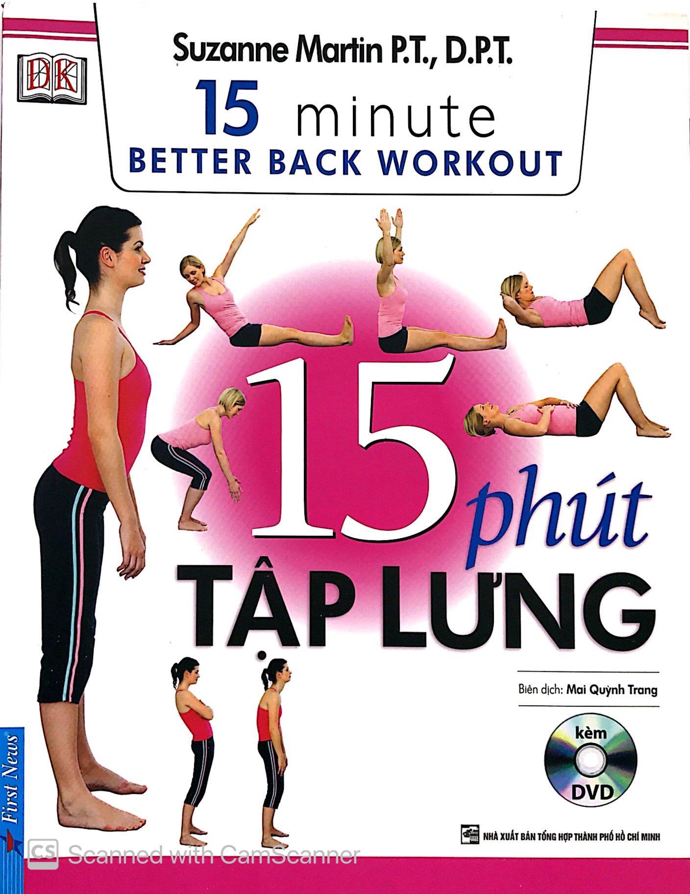 Sách Lò Xo - 15 Phút Tập Lưng (Kèm 1 DVD)