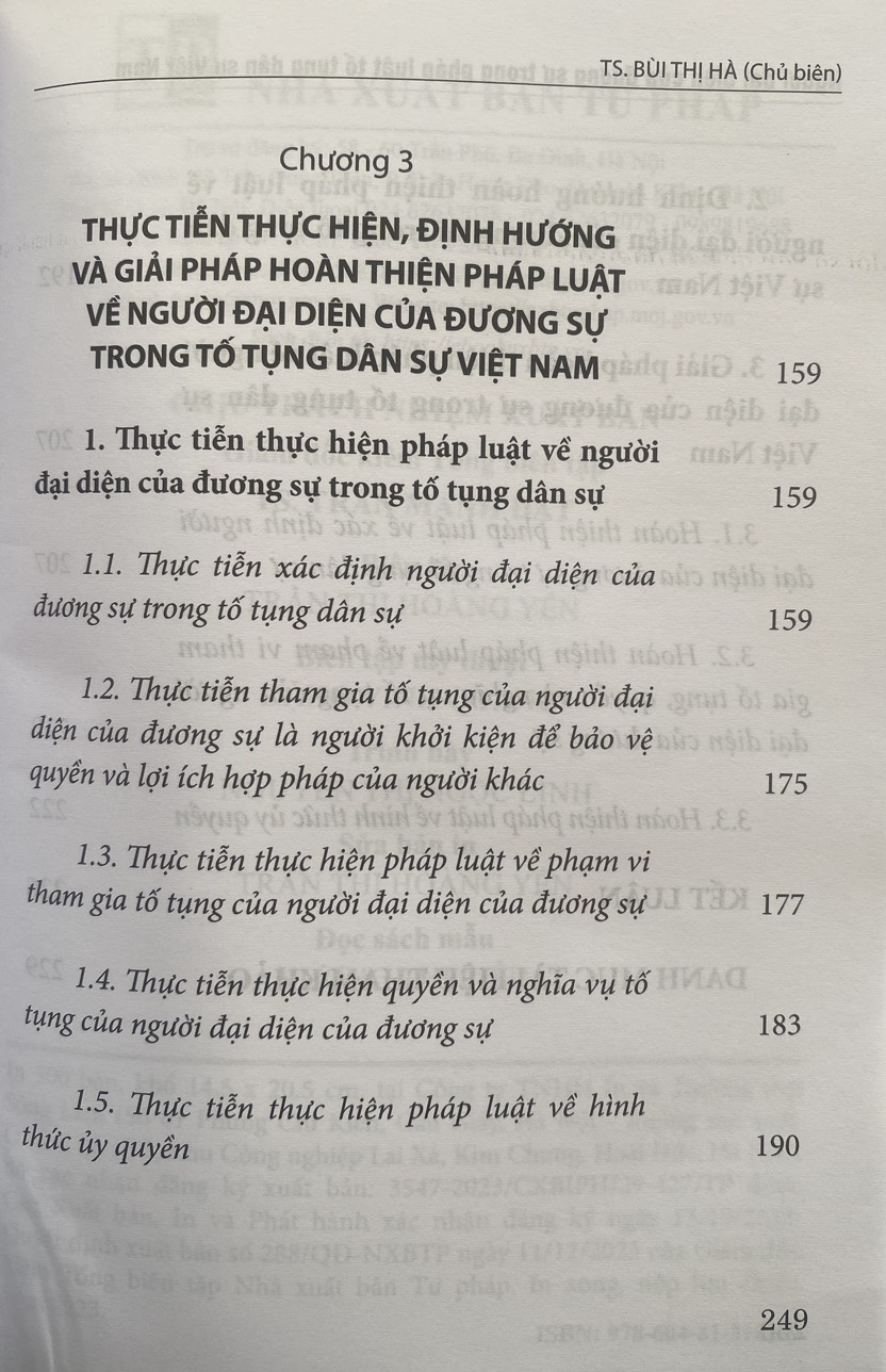 Người Đại Diện Của Dương Sự Trong Pháp Luật Tố Tụng Dân Sự Việt Nam