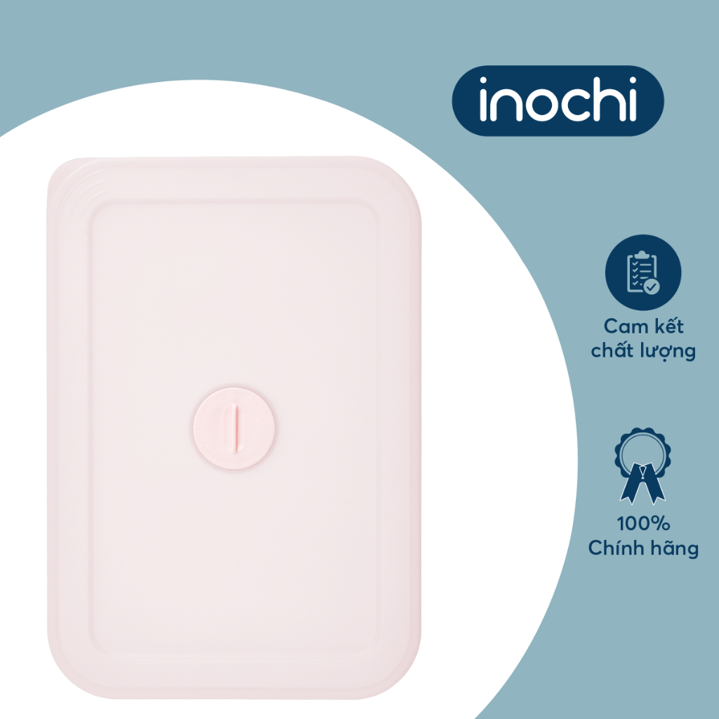 Hộp Đựng Thực Phẩm Trữ Đông Chữ Nhật Nhiều Cỡ Nắp Có Thiết Kế Đồng Hồ Ghi Nhớ Thời Gian Lưu Trữ ( Tặng kèm khăn lau đa năng pakasa ) - Hàng Chính Hãng INOCHI ( Giao màu ngẫu nhiên)