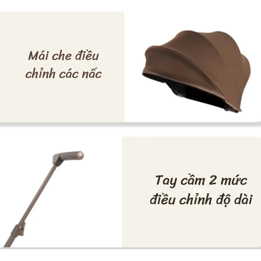 Xe Đẩy Gấp Gọn Baobaohao V7, Xe Đẩy 2 Chiều Gấp Siêu Gọn Tiện Mang Du Lịch
