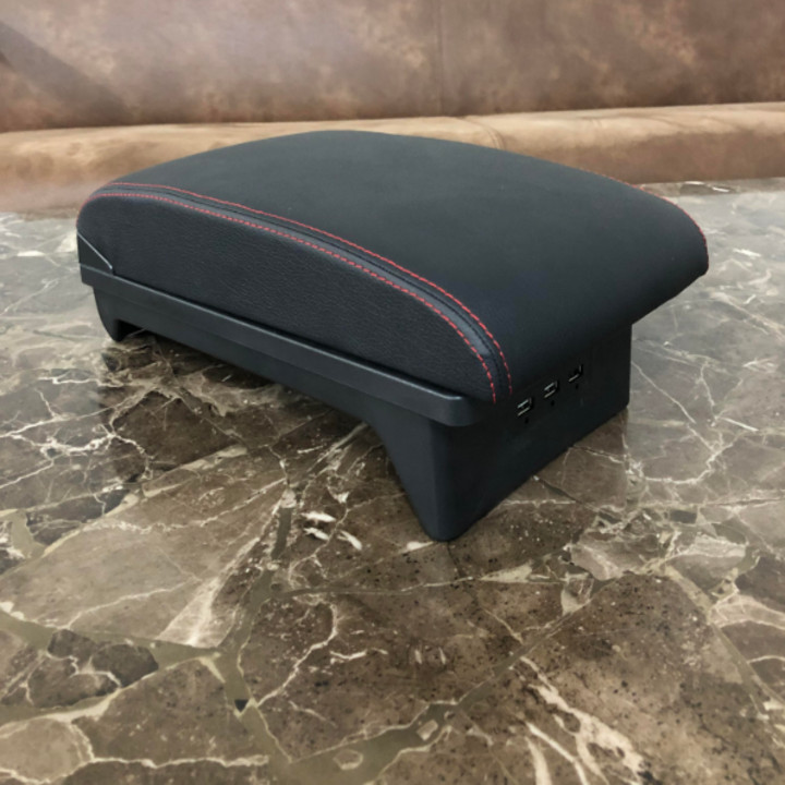 Hộp tỳ tay ô tô Mitsubishi Xpander cao cấp tích hợp 3 cổng USB XPD-NK