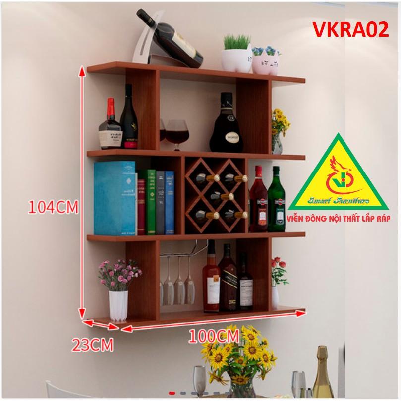 Kệ trang trí treo tường VKRA02 - Nội thất lắp ráp