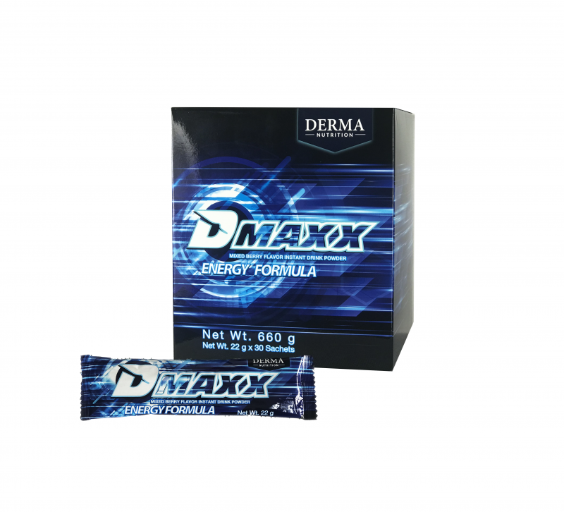 DMAXX thức uống bổ sung vitamin năng lượng có đường DAMODE 5 gói dùng thử màu xanh