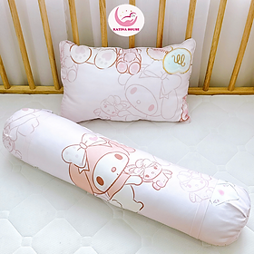 Bộ gối nằm gối ôm cho bé Katina House, gòn lông vũ nhân tạo vải tencel mềm thoáng mát