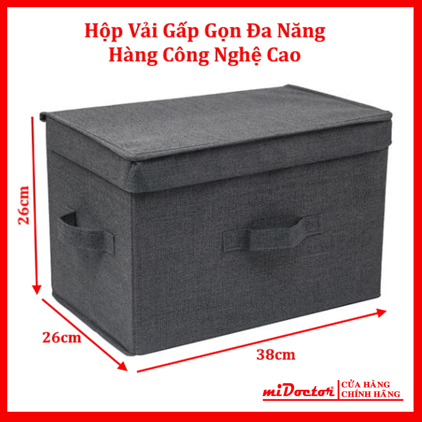 Hộp Đựng Đồ Đa Năng TD1 – Túi Vải Đựng Quần Áo Chăn Màn Phong Cách Thụy Điển Sang Trọng, Lịch Sự – Hàng Chính Hãng