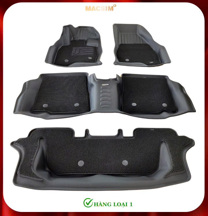 Thảm lót sàn ô tô 2 lớp cao cấp dành cho xe Ford Explorer 2011-2019 nhãn hiệu Macsim chất liệu TPV
